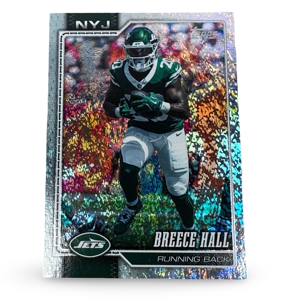 2026 Topps Flaghship Breece Hall 162 New York Jets Running Back Sandglitter Foil